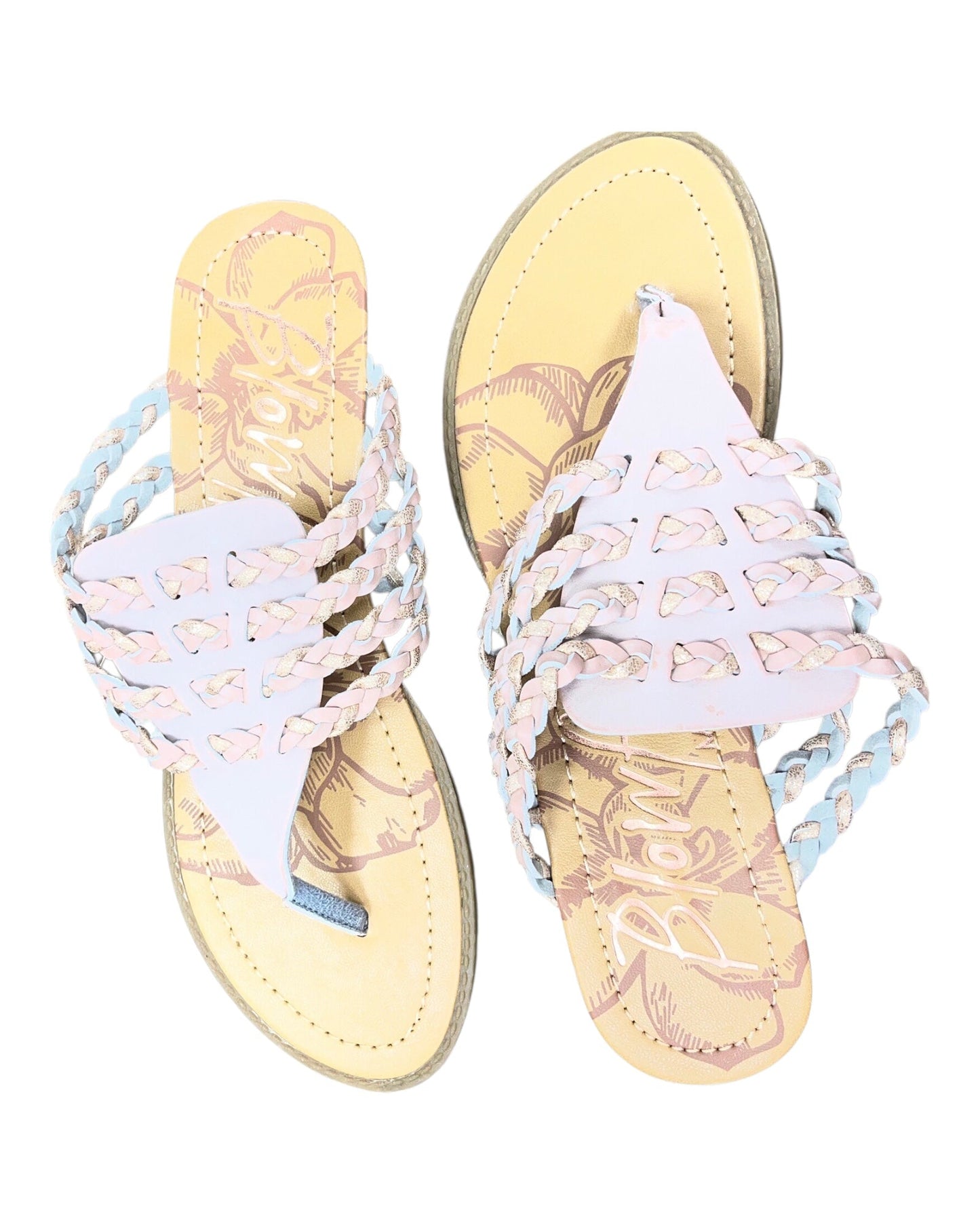 Sandals Flats By Blowfish In Rose Gold, Size:9.5