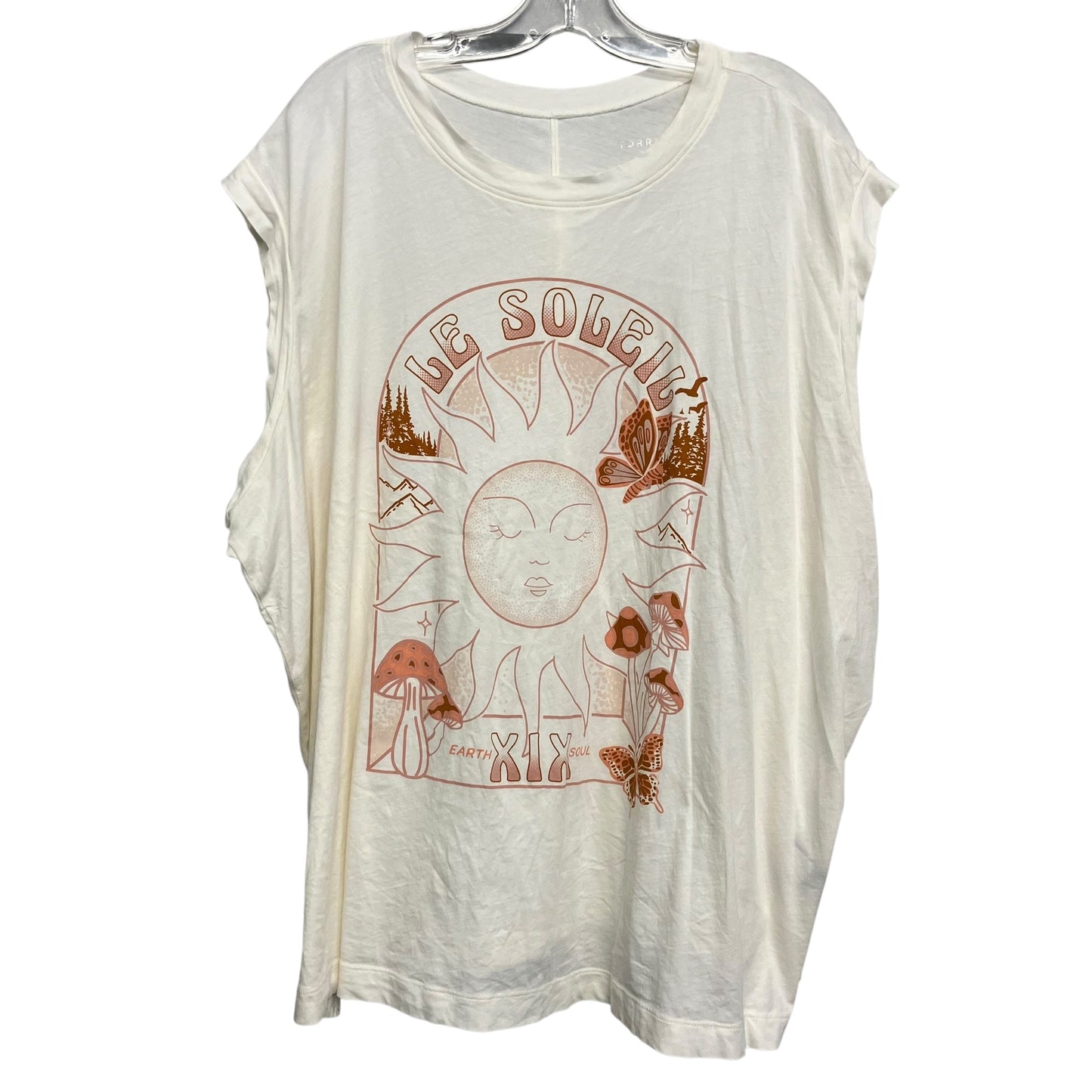 Top Sleeveless Basic By Torrid In Cream, Size:3X