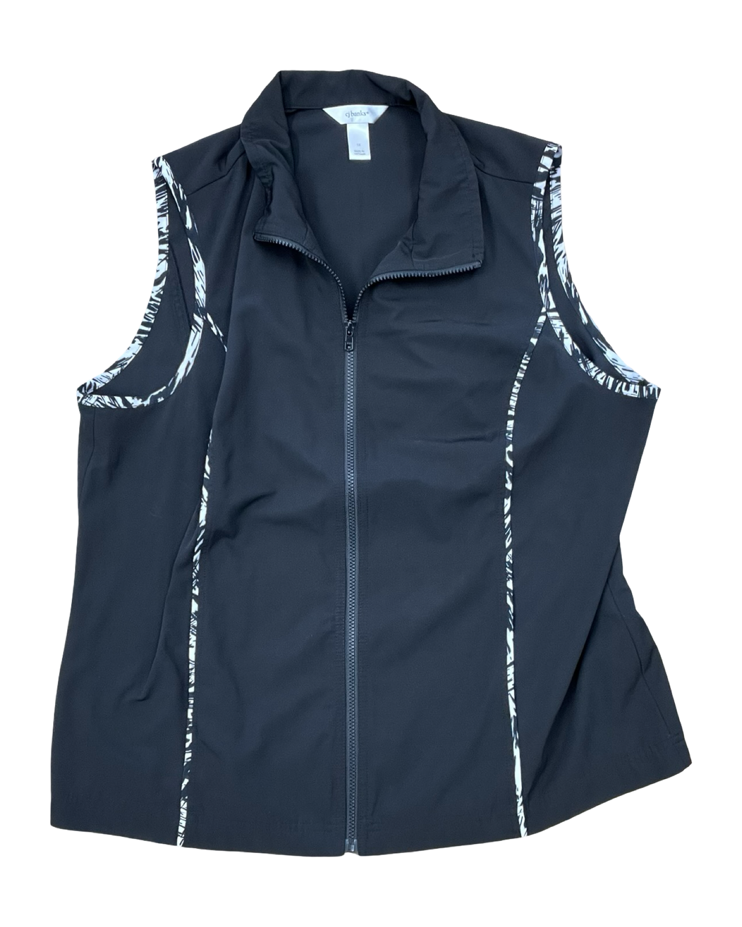 Vest Other By Cj Banks In Black, Size:1X