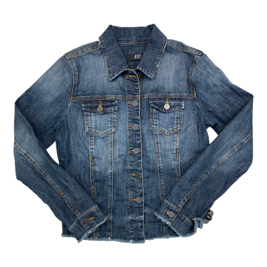 Jacket Denim By Kut In Blue Denim, Size:M