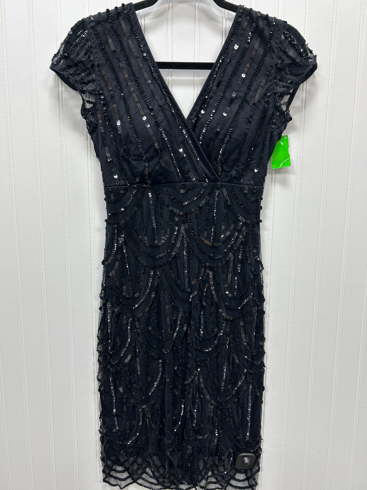 Dress Party Midi By Marina In Black, Size:4