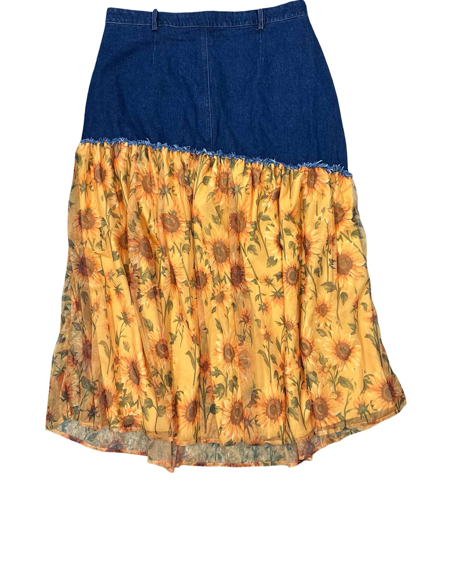 Skirt Maxi By Clothes Mentor In Blue & Yellow, Size:1X