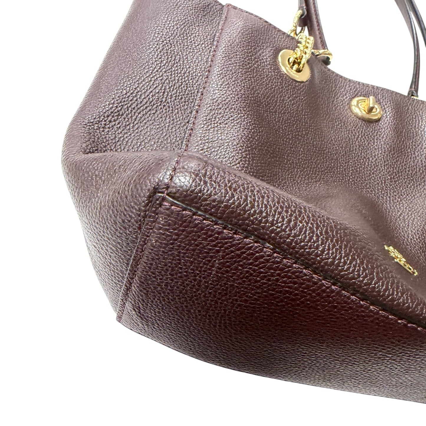 Handbag Designer By Coach In Purple, Size:Large