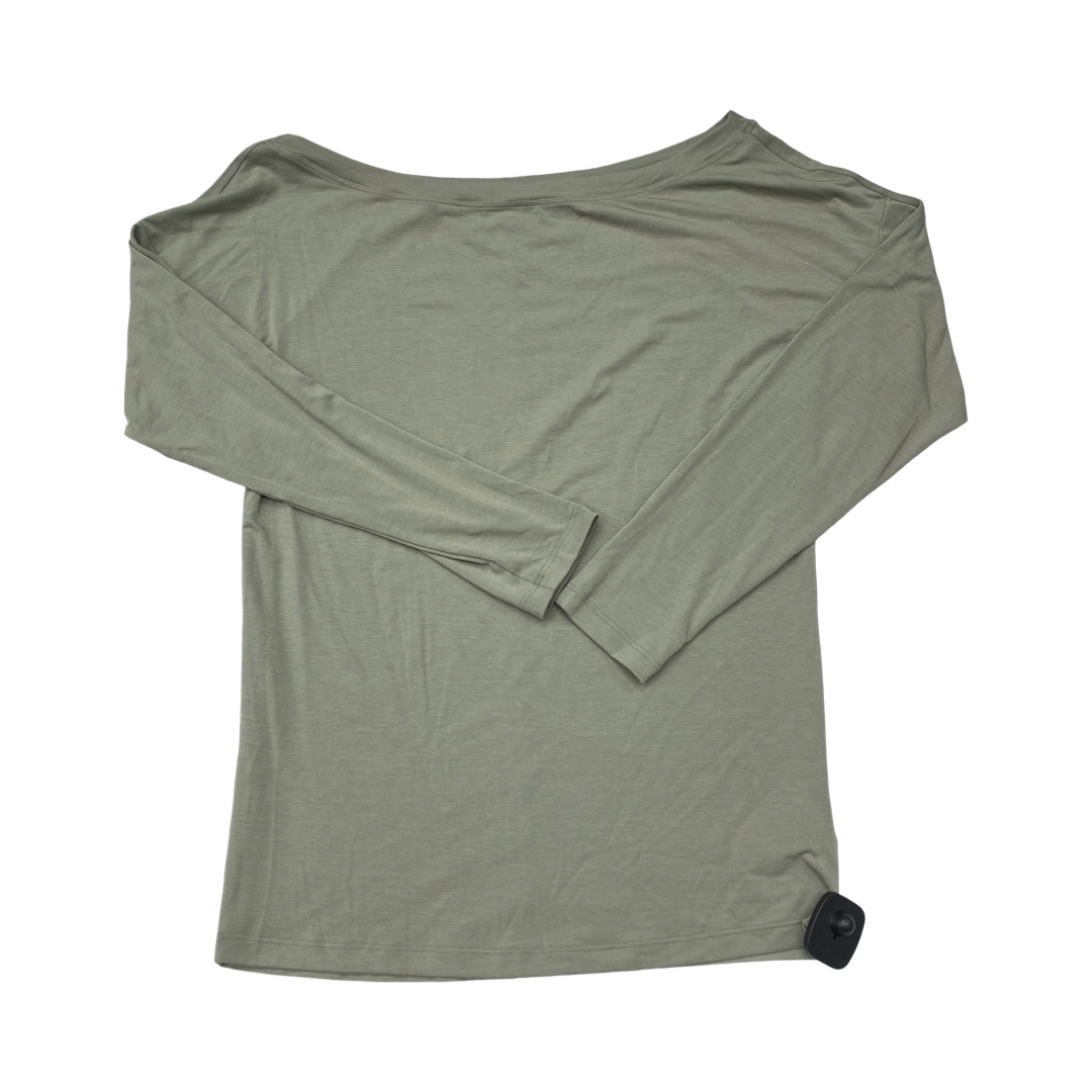 Athletic Top Ls Crewneck By Athleta In Green, Size:M