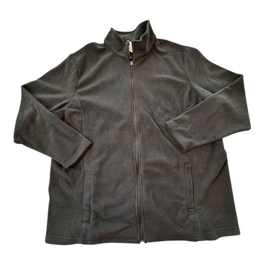 Jacket Fleece By Lands End In Black, Size:2X