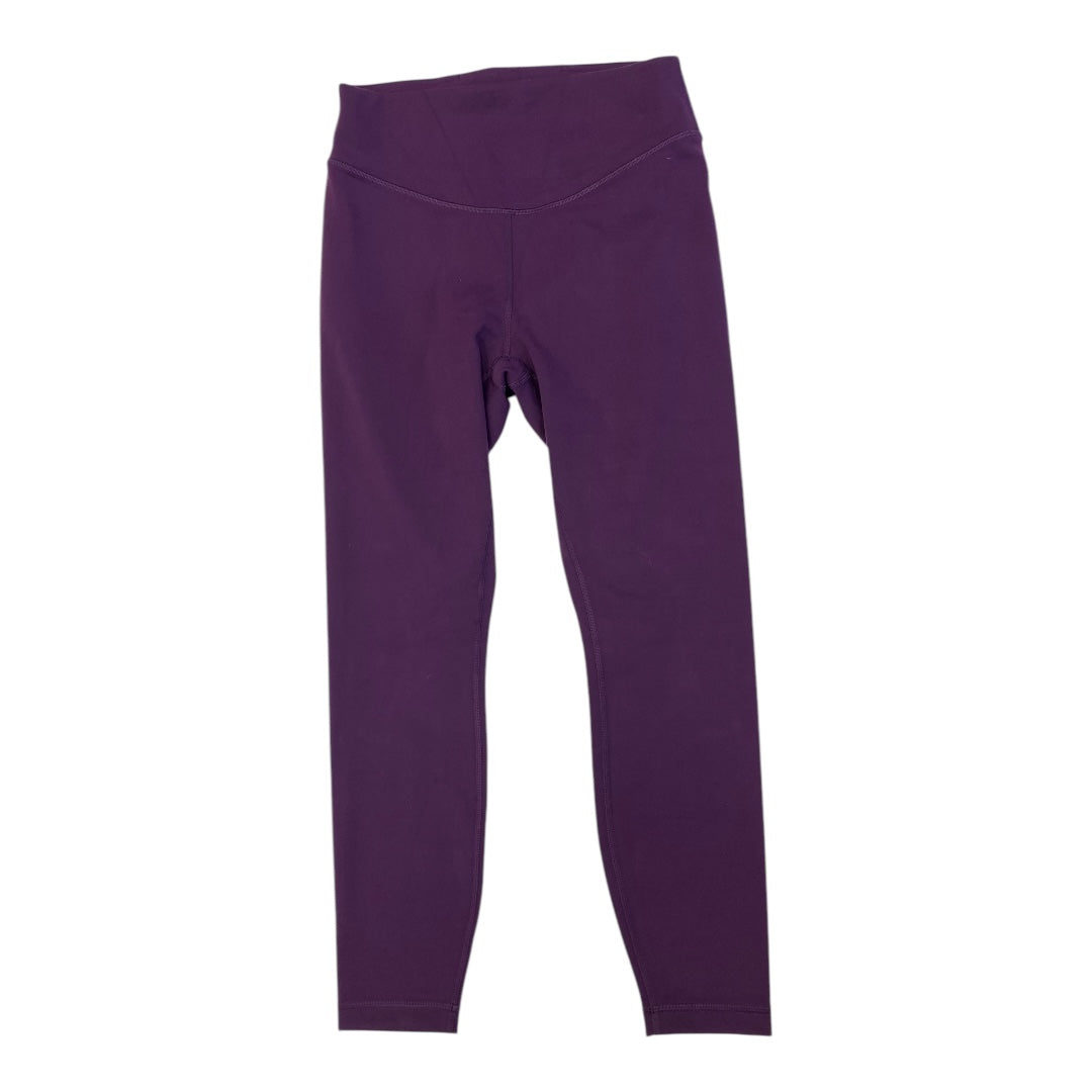 Athletic Leggings By Lululemon In Purple, Size:8