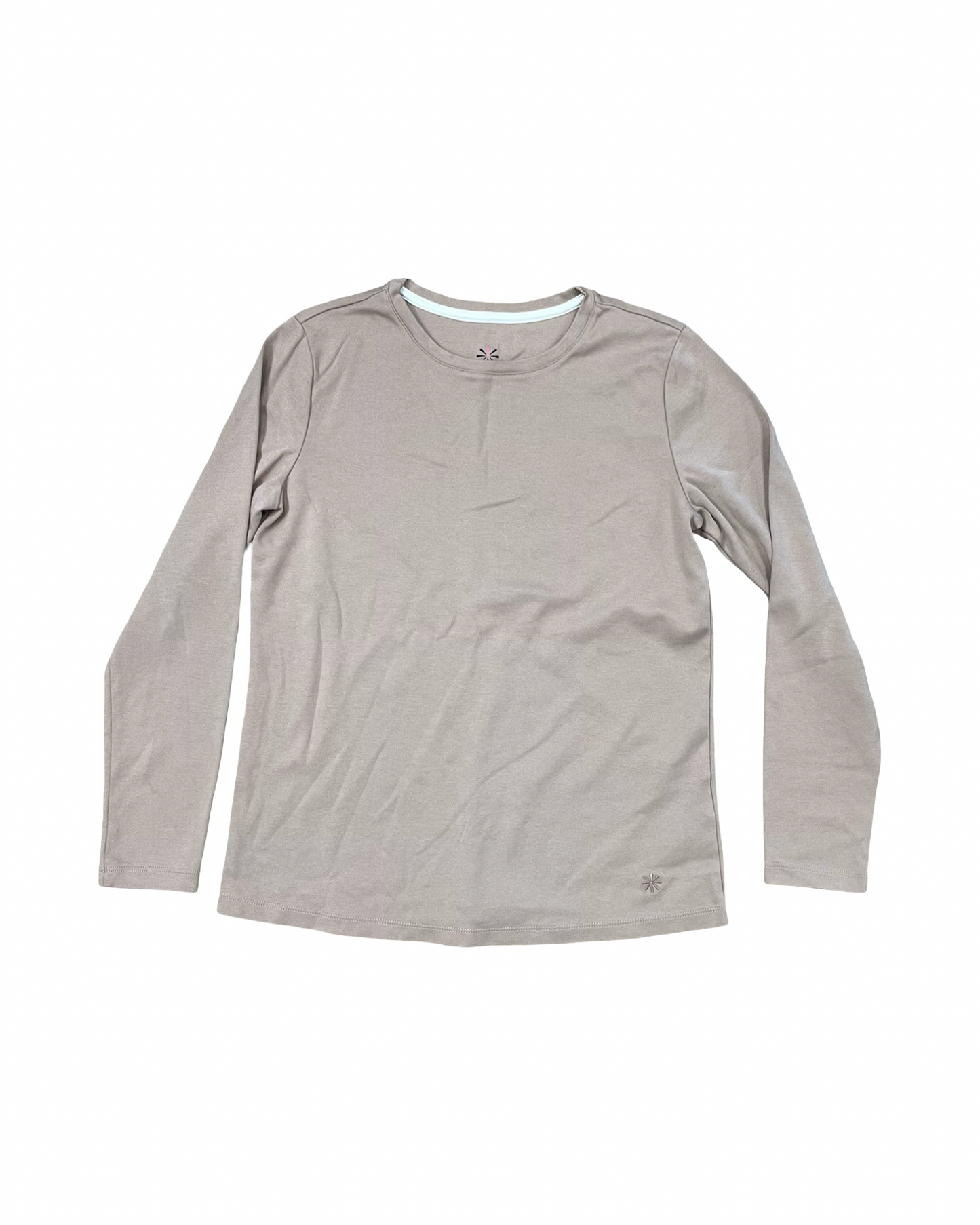 Top Ls Basic By Isaac Mizrahi In Tan, Size:Xs