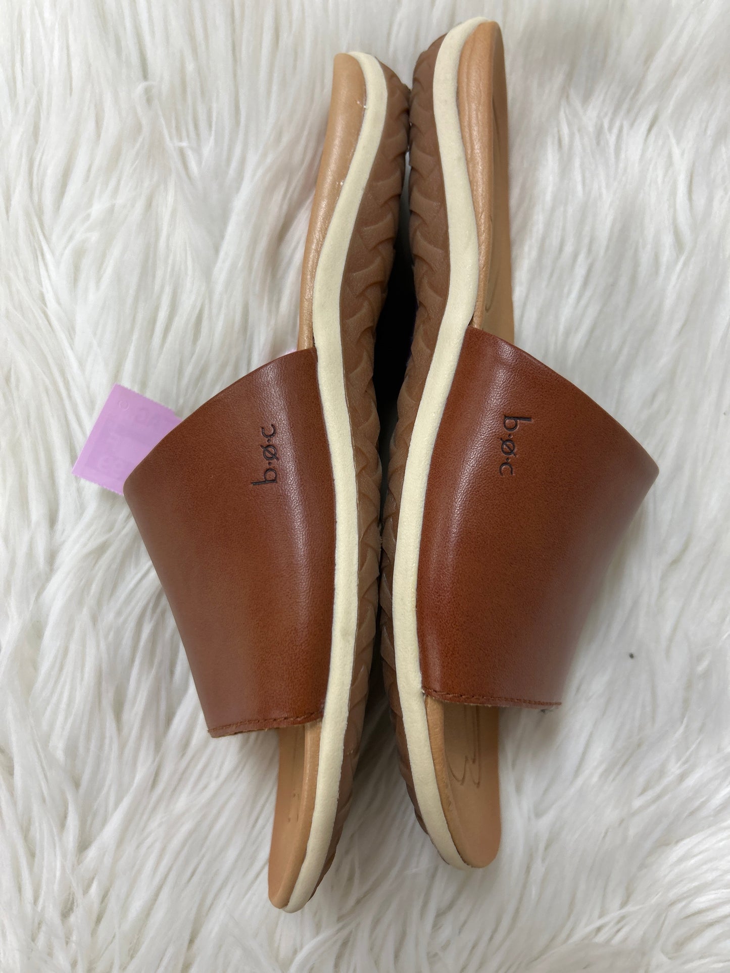 Sandals Flats By Boc In Brown, Size:9