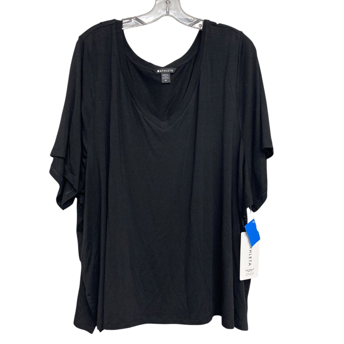 Top Ss Basic By Athleta In Black, Size:3X