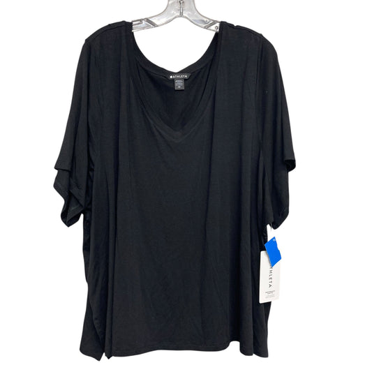 Top Ss Basic By Athleta In Black, Size:3X