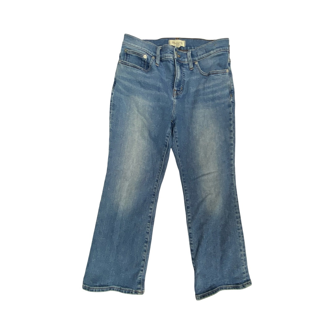 Jeans Cropped By Madewell In Blue, Size:6P