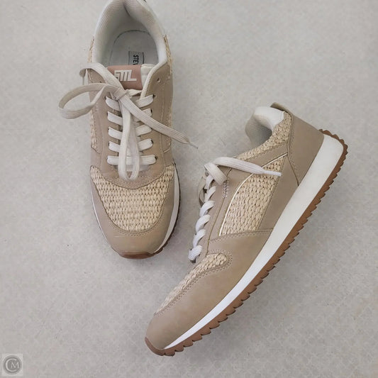 Shoes Sneakers By Steve Madden In Tan & White, Size: 7.5