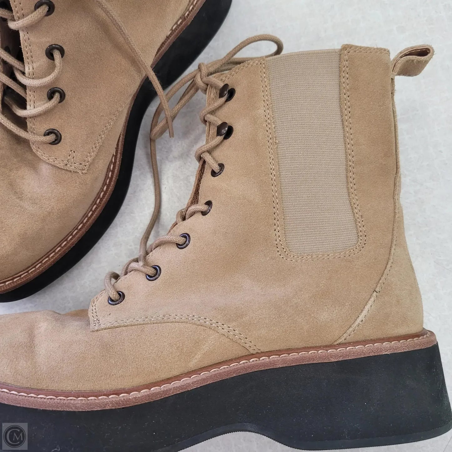 Boots Combat By Madewell In Taupe, Size: 8