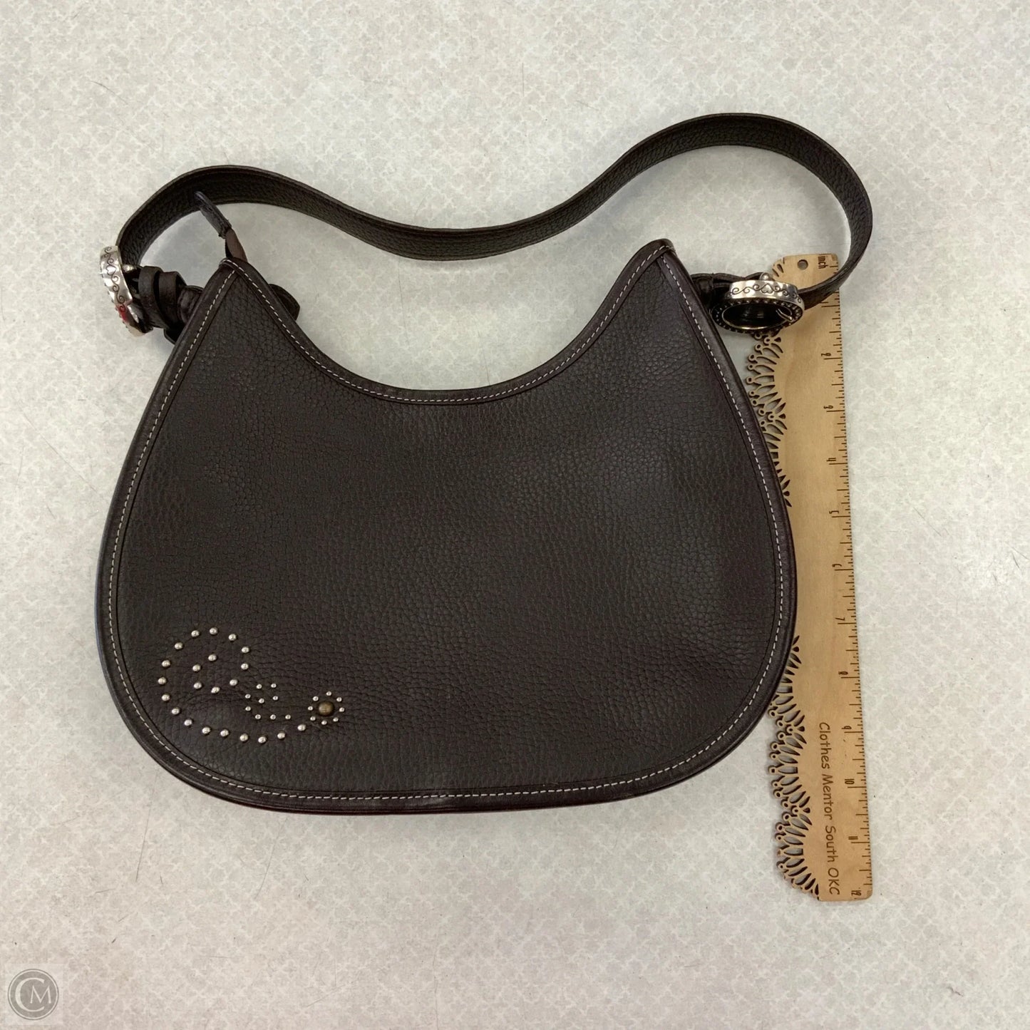 Handbag Leather By Brighton, Size: Medium