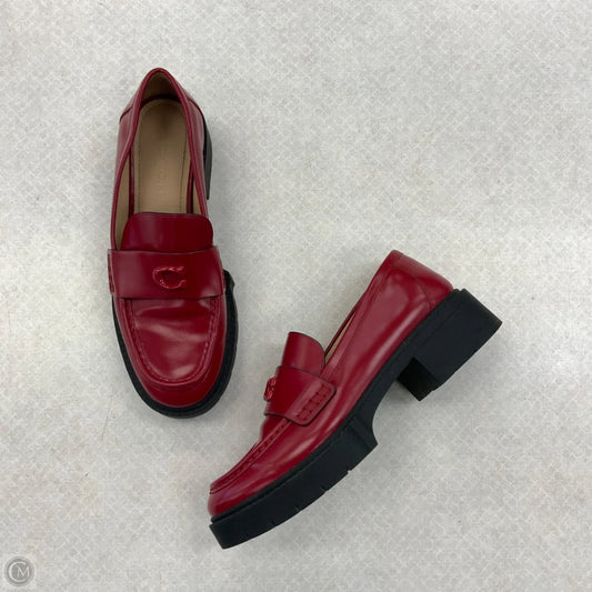 Shoes Designer By Coach In Red, Size: 8