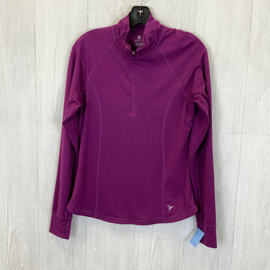 Athletic Top Long Sleeve Collar By Old Navy  Size: M
