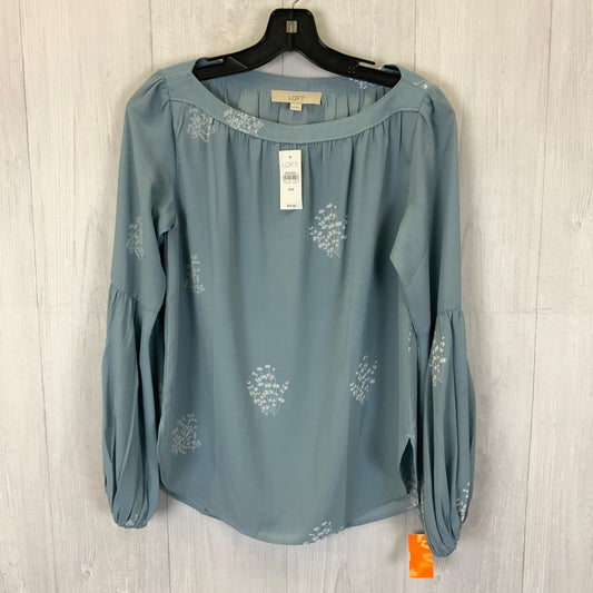 Top Long Sleeve By Loft In Aqua, Size: Xxs