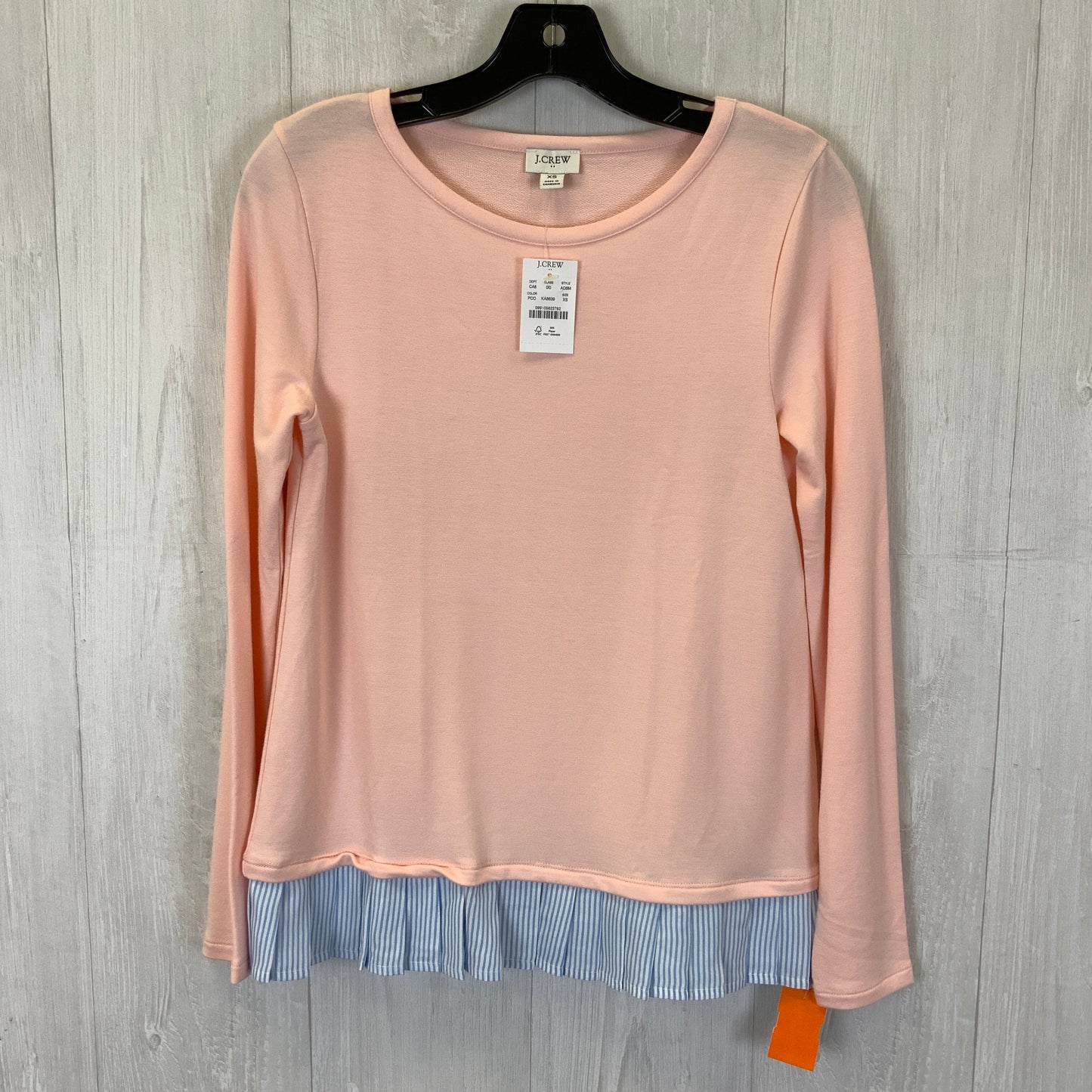 Top Long Sleeve By J Crew O In Peach, Size: Xs