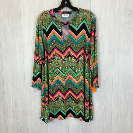 Multi-colored Top Long Sleeve Clothes Mentor, Size 2x