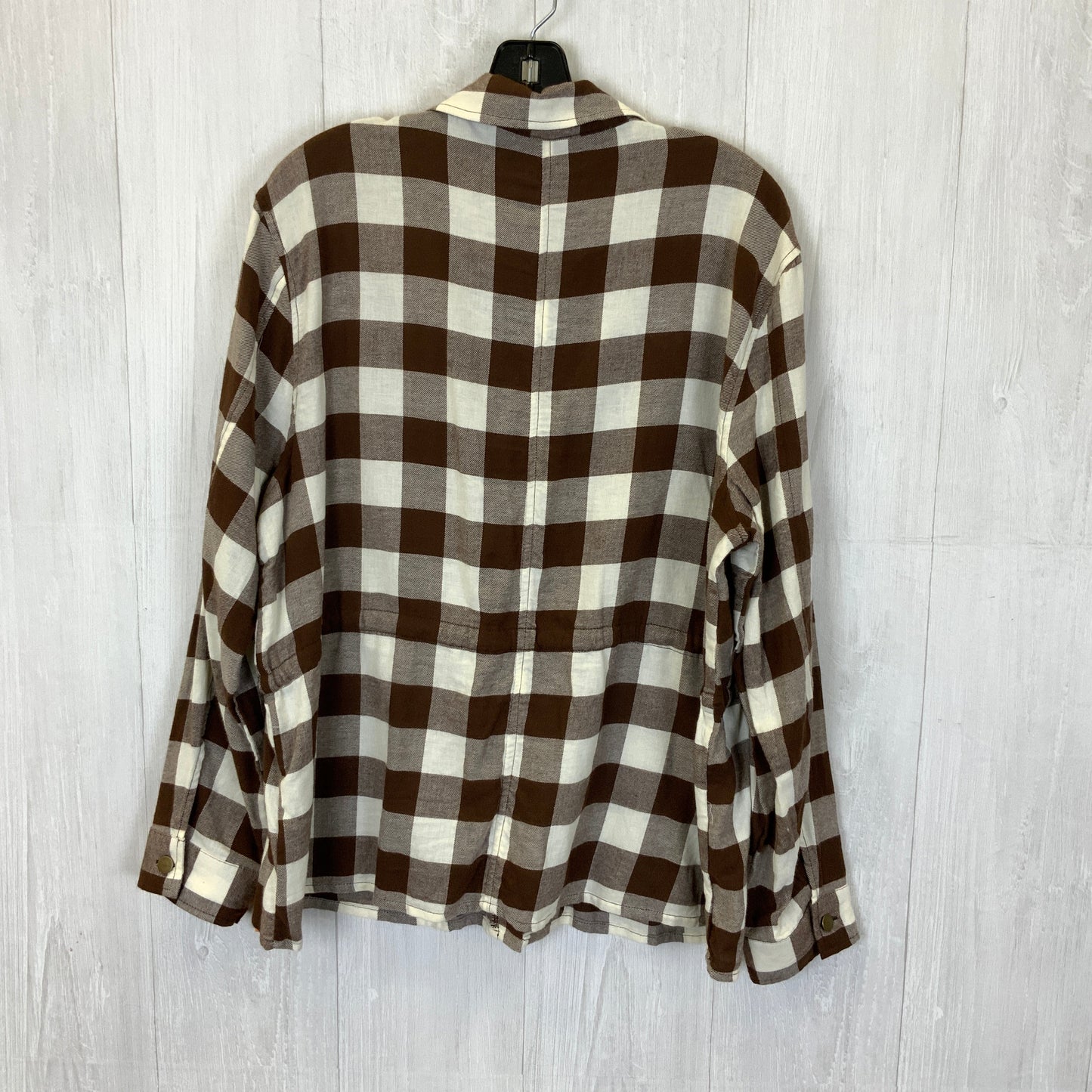 Plaid Top Long Sleeve Cato, Size L
