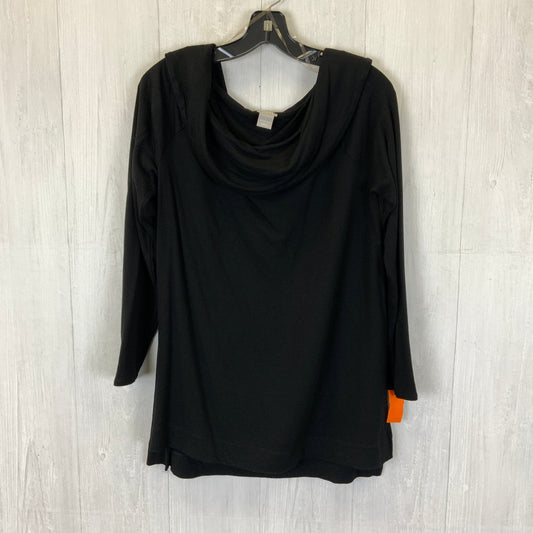 Top Long Sleeve Basic By Chicos In Black, Size: M