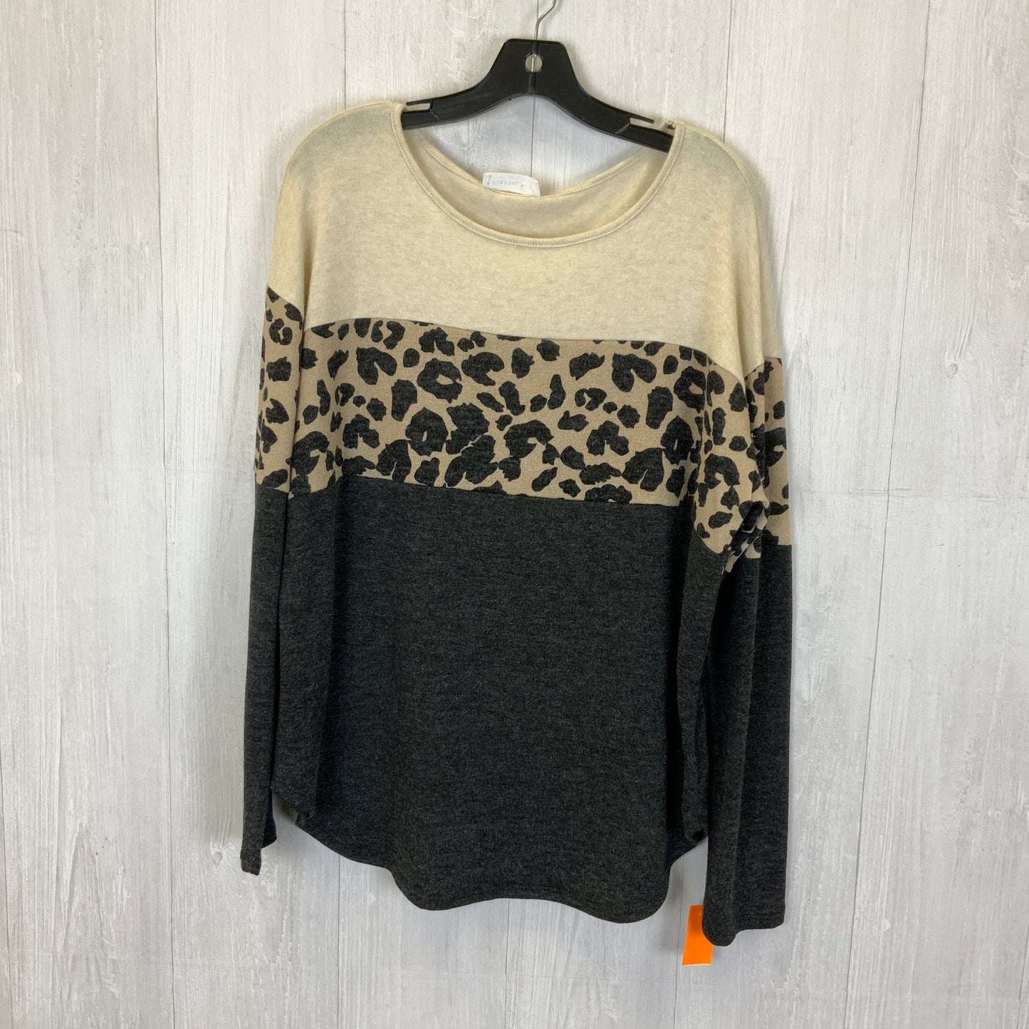 Leopard Print Top Long Sleeve First Love, Size L