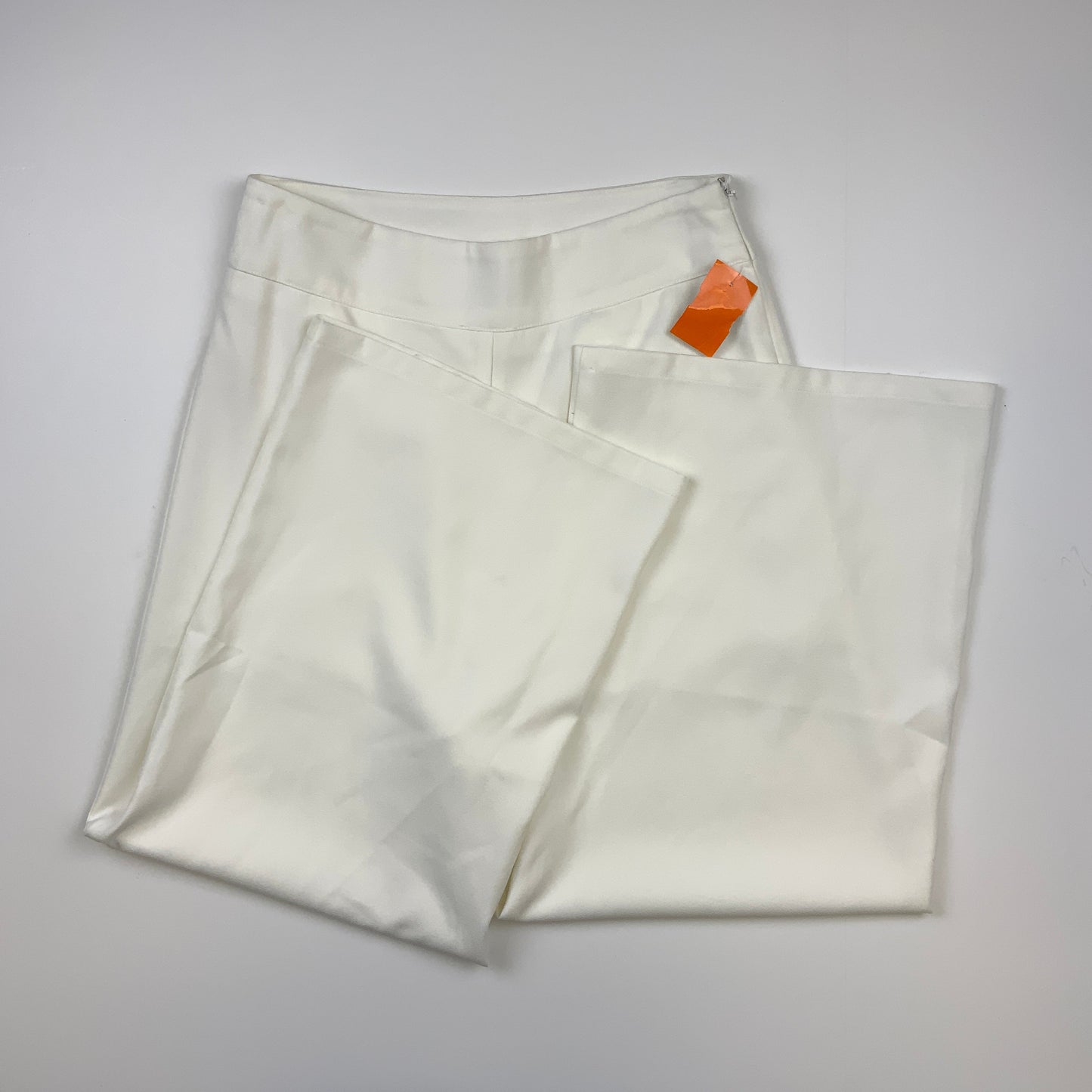 White Pants Cropped Hem & Thread, Size S