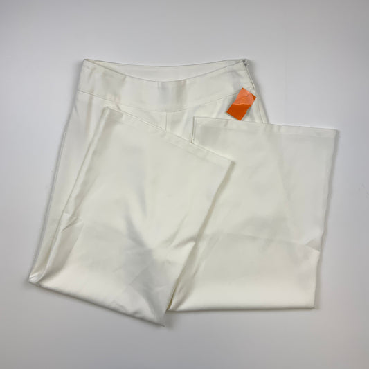 White Pants Cropped Hem & Thread, Size S