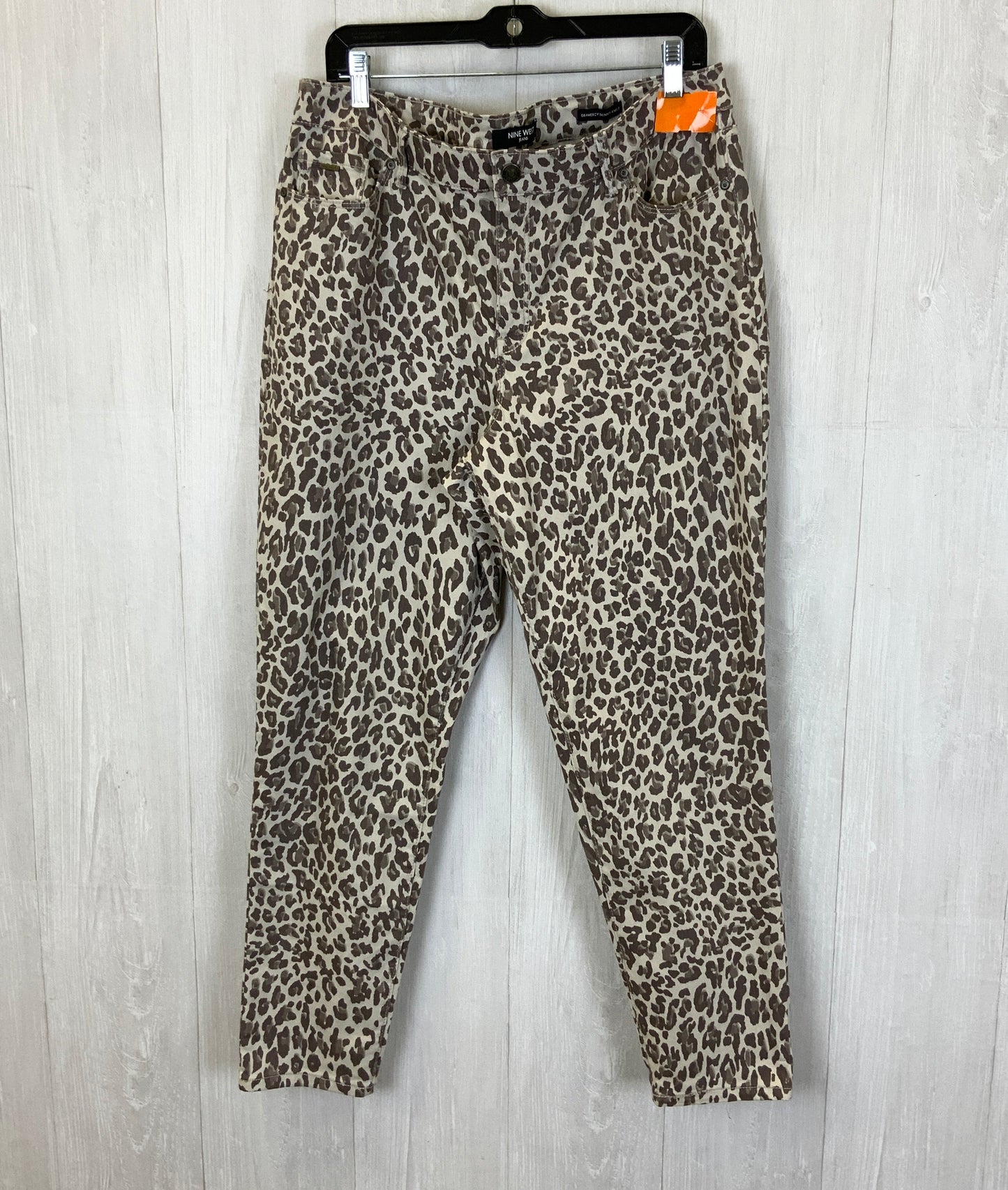 Jeans Skinny By Nine West In Leopard Print, Size: 1x