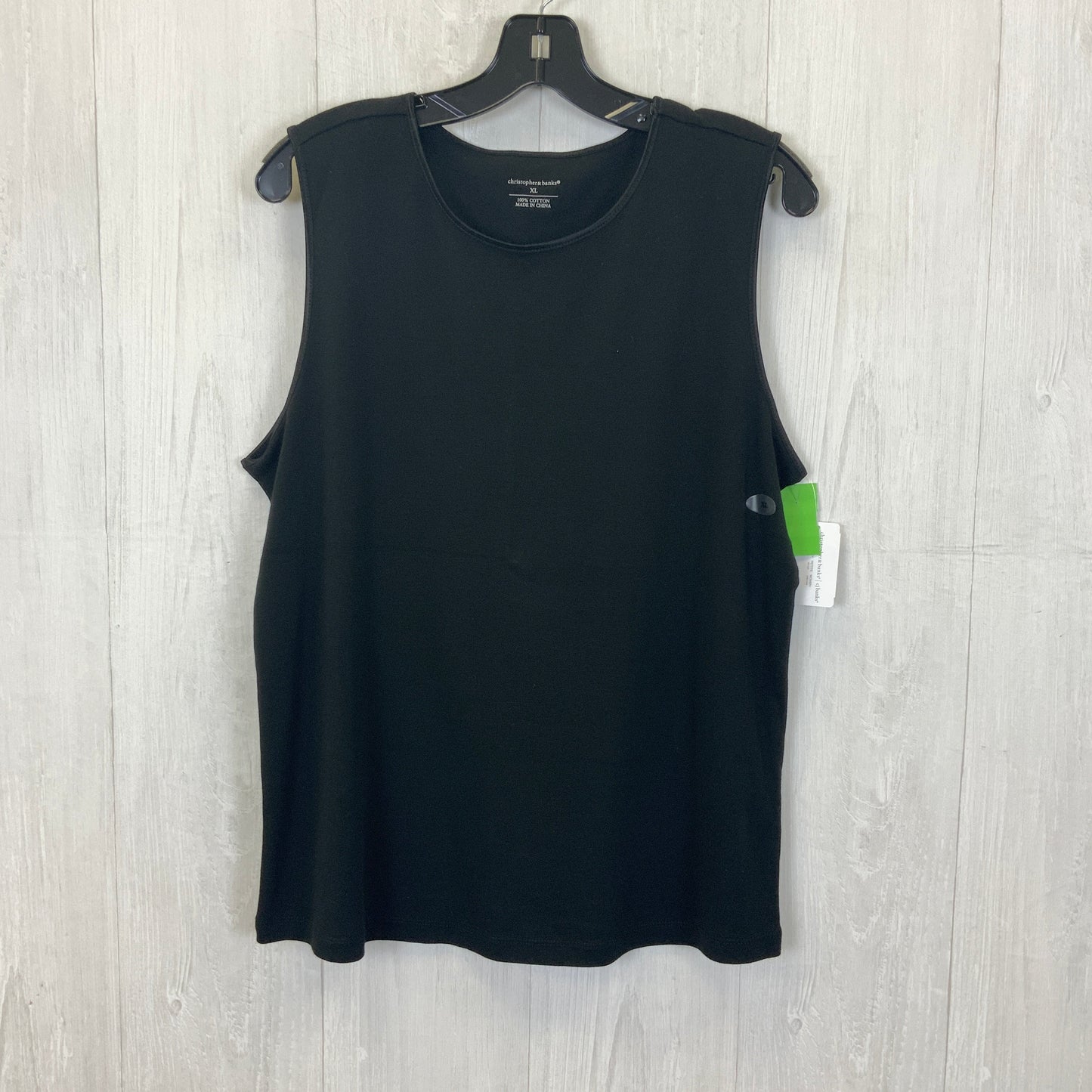 Black Tank Top Christopher And Banks, Size Xl