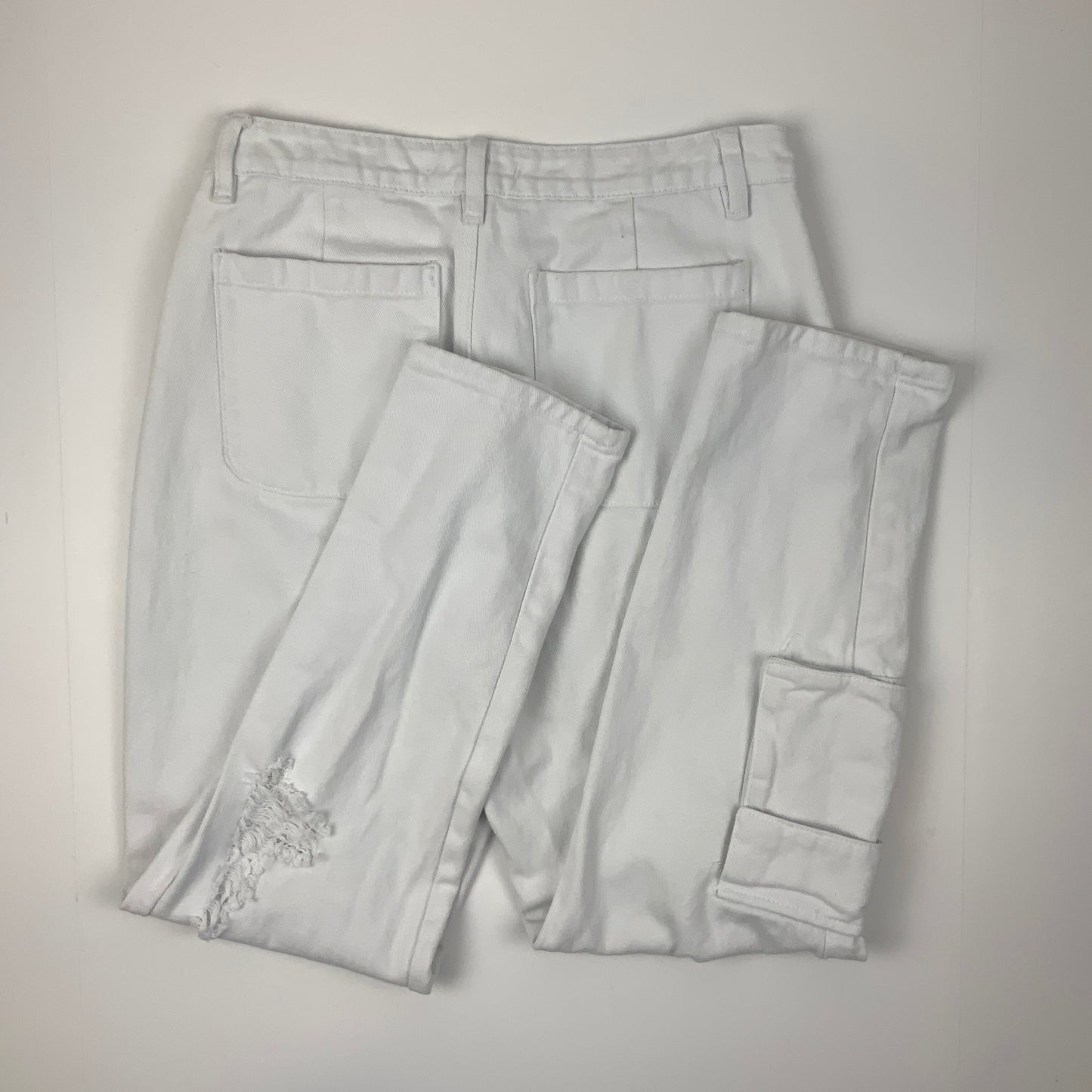 Jeans Boyfriend By Kancan In White Denim, Size: 9