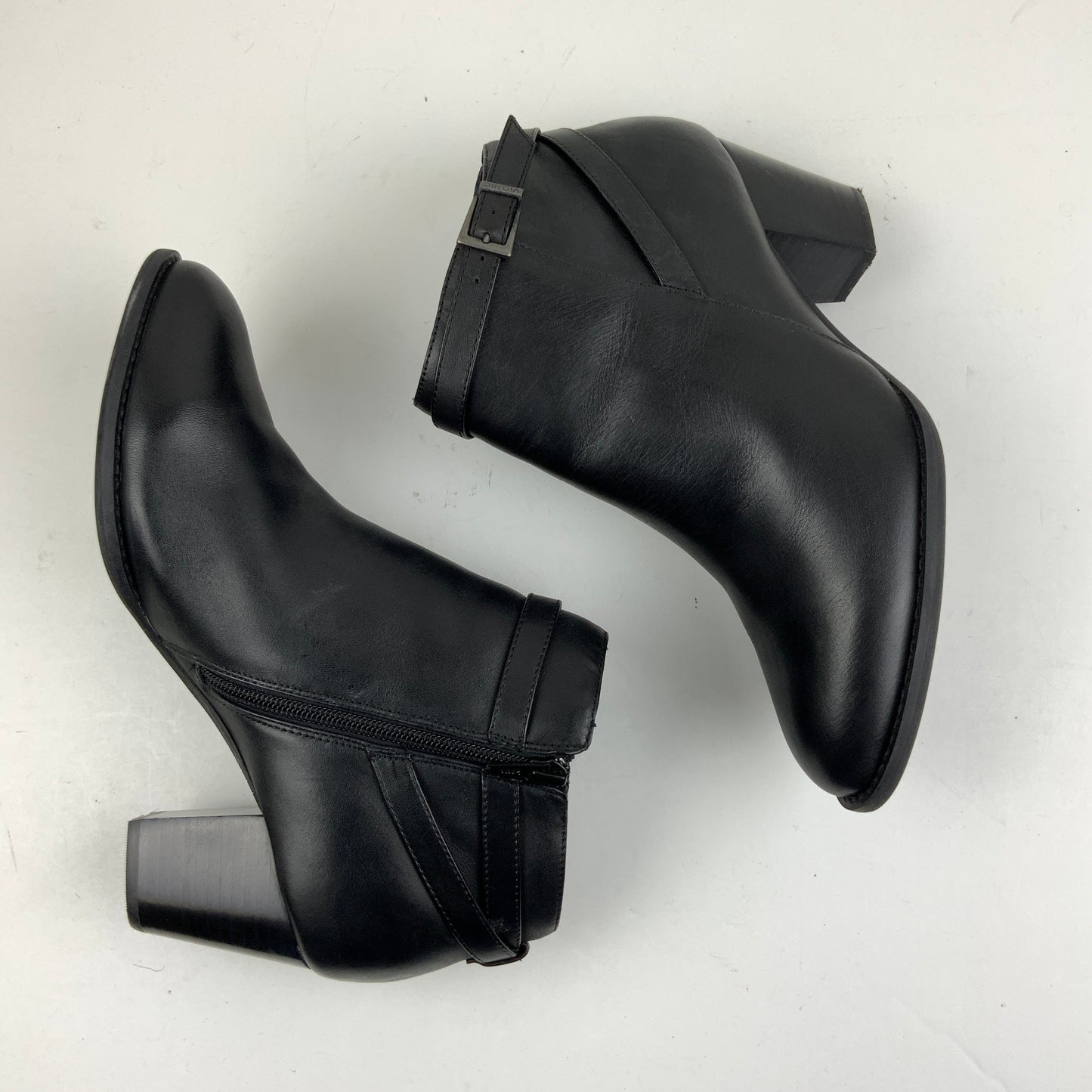Black Boots Ankle Heels Vionic, Size 9