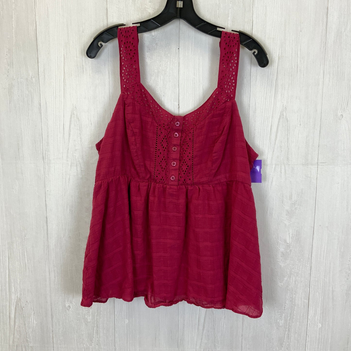 Red Top Sleeveless Torrid, Size L