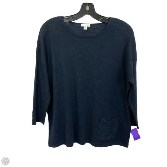 Top 3/4 Sleeve By J. Jill In Navy, Size: S