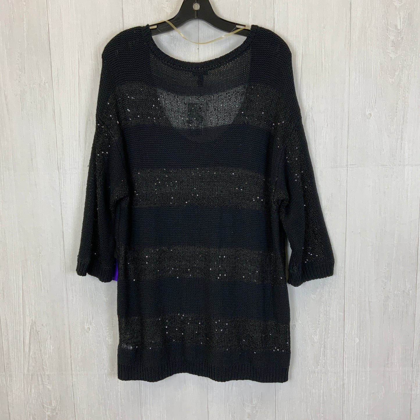 Sweater Short Sleeve By Torrid In Black, Size: 3x