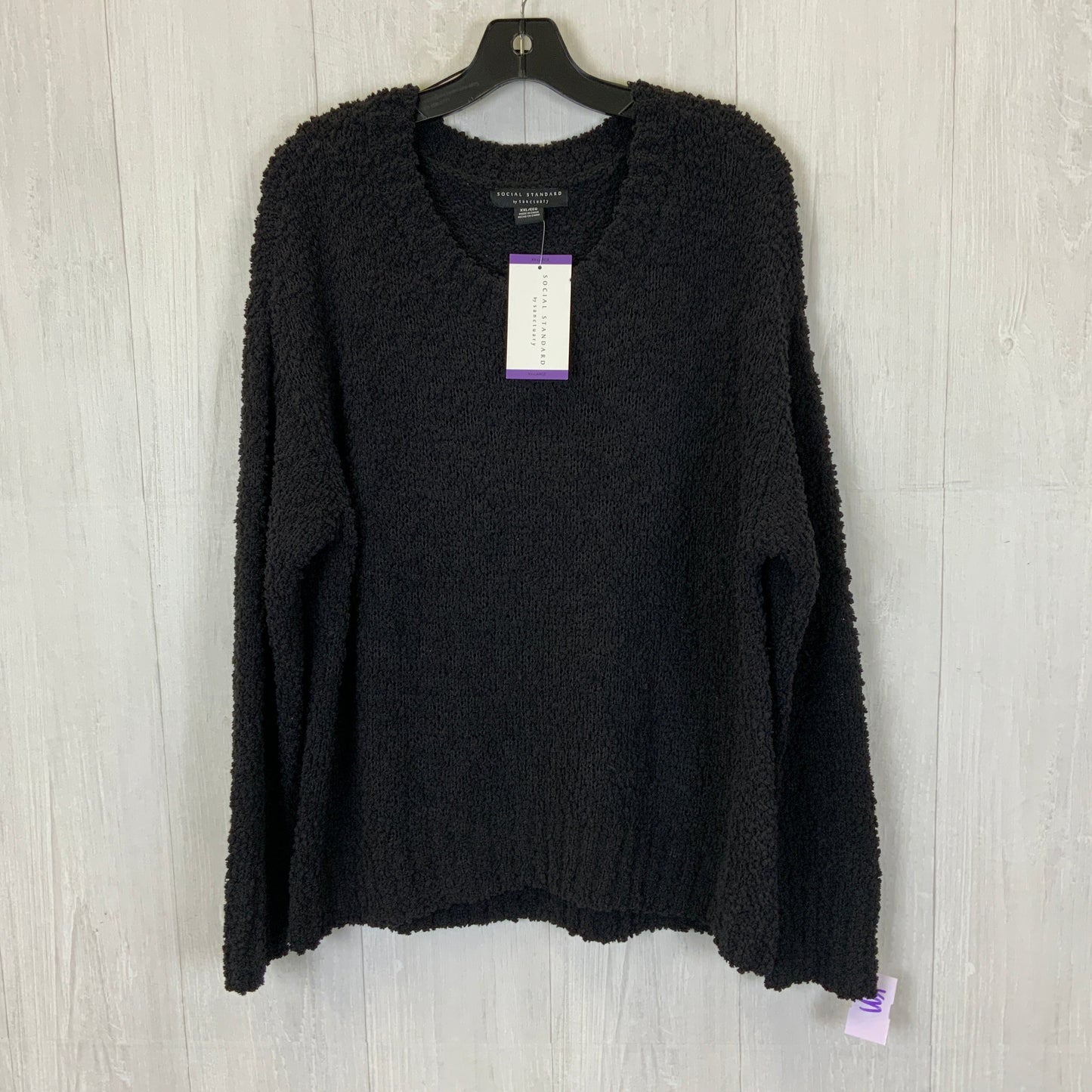 Sweater Short Sleeve By Torrid In Black, Size: 3x