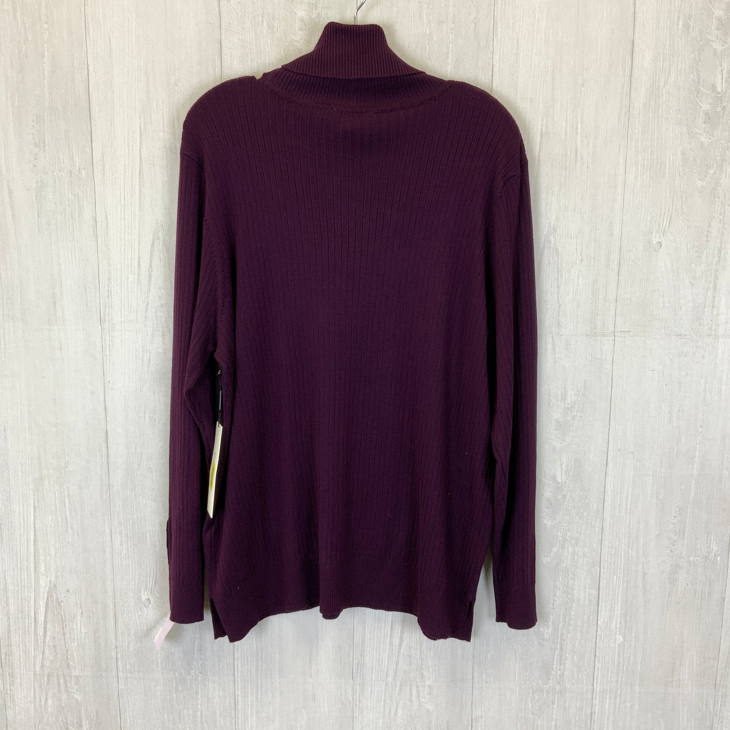 Sweater By Calvin Klein In Purple, Size: Xl