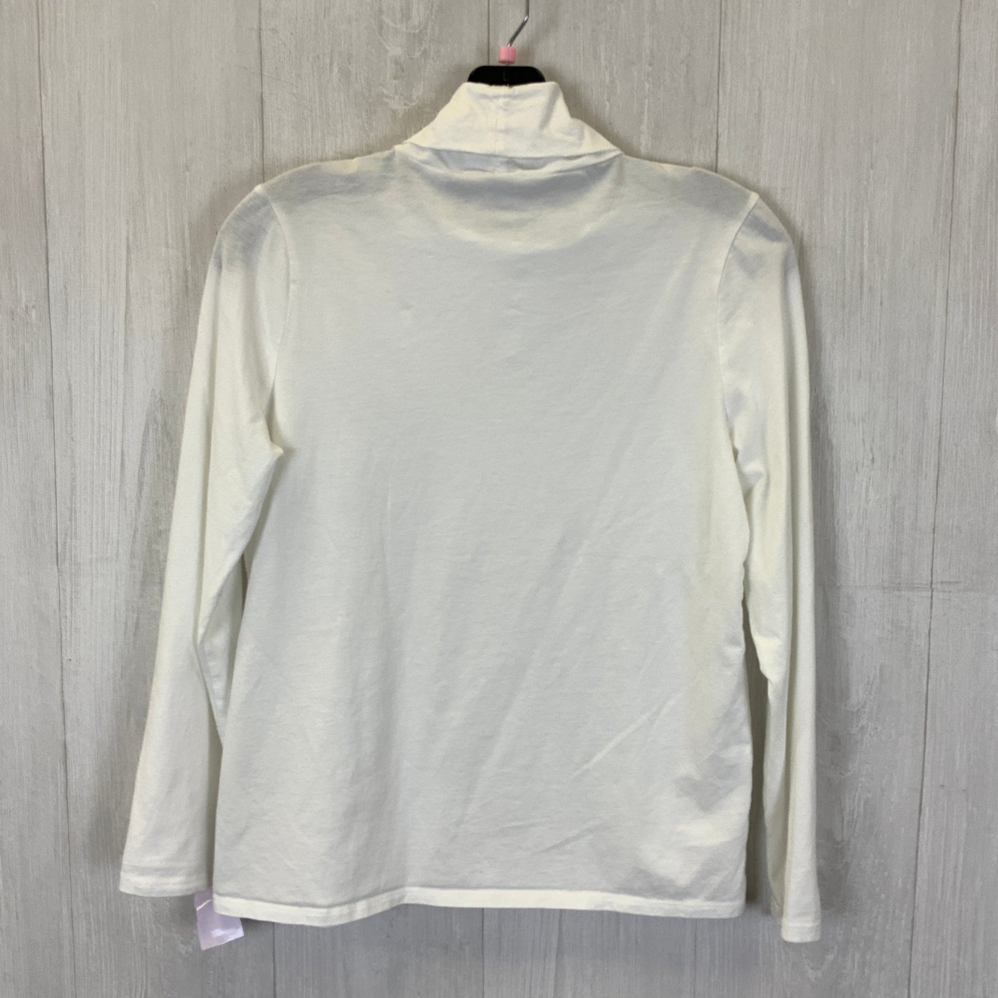 Top Long Sleeve Basic By Chicos In White, Size: S