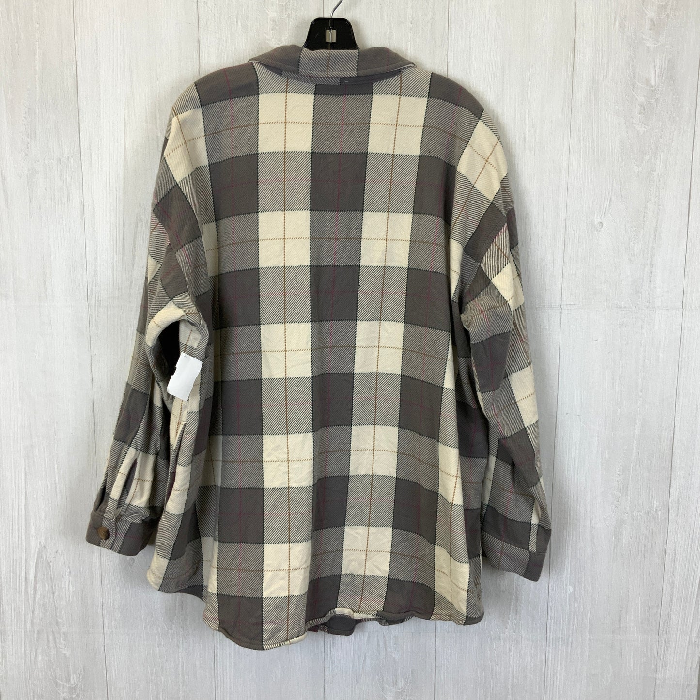 Jacket Shirt By Maurices In Plaid Pattern, Size: 2x