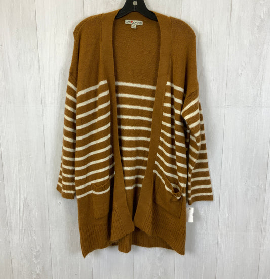 Sweater Cardigan By Clothes Mentor In Brown, Size: 3x