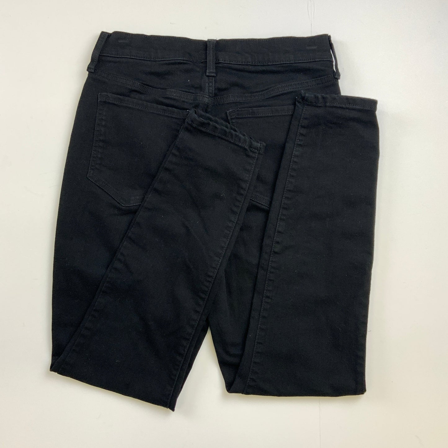 Jeans Skinny By Banana Republic In Black Denim, Size: 8