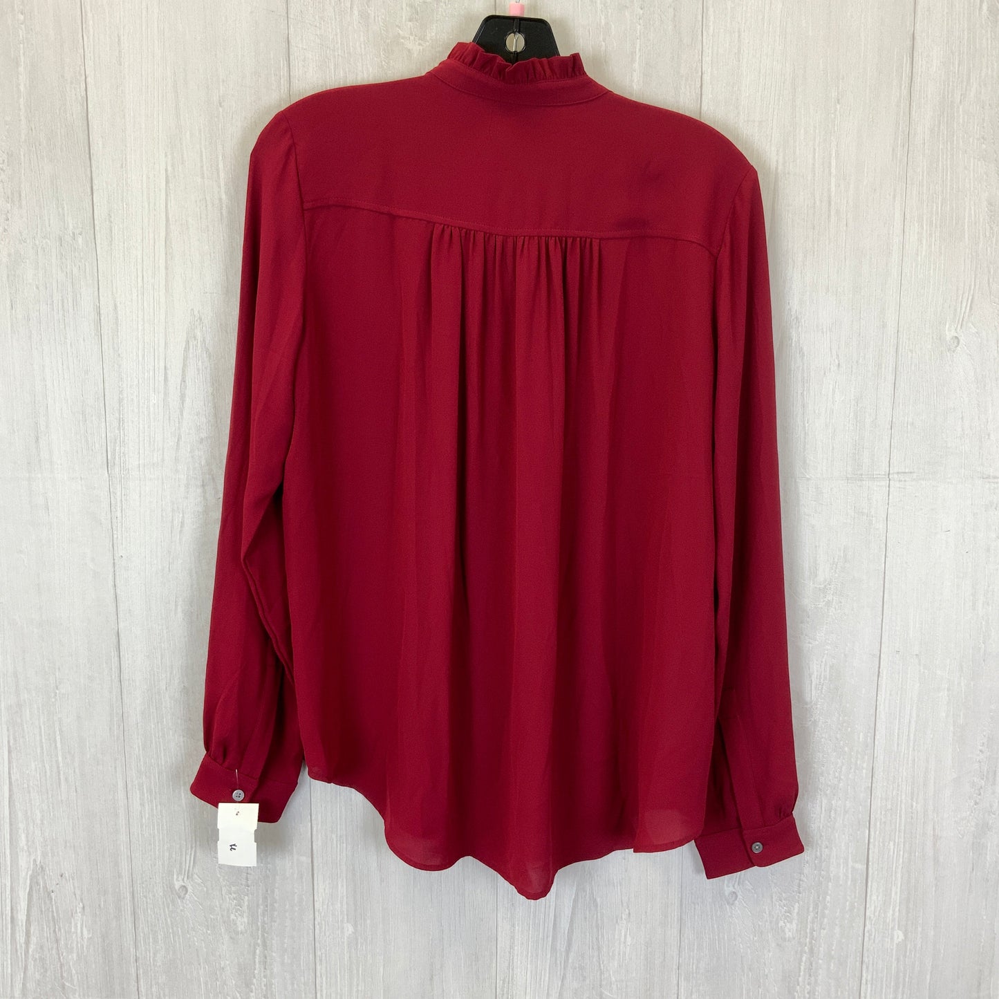 Top Long Sleeve By Loft In Red, Size: Xxs