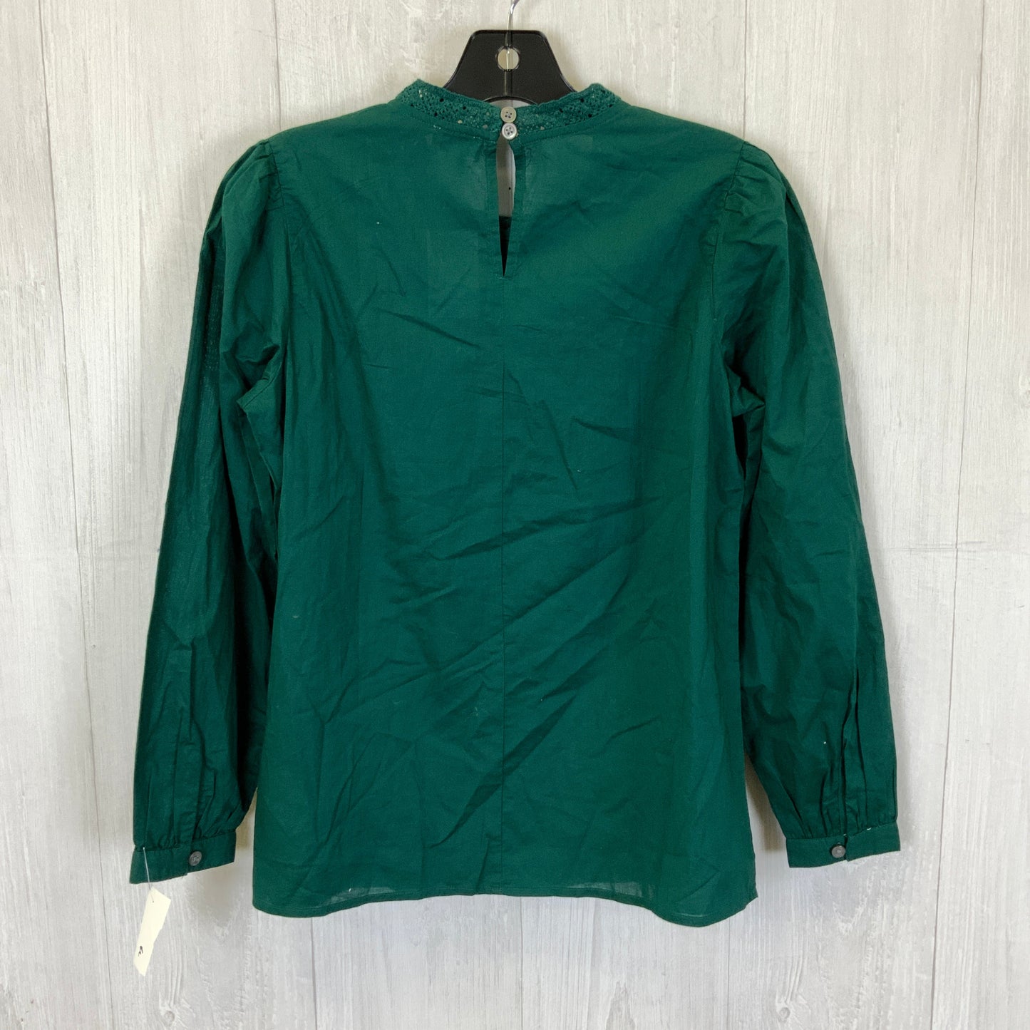 Top Long Sleeve By J. Crew In Green, Size: Xxs