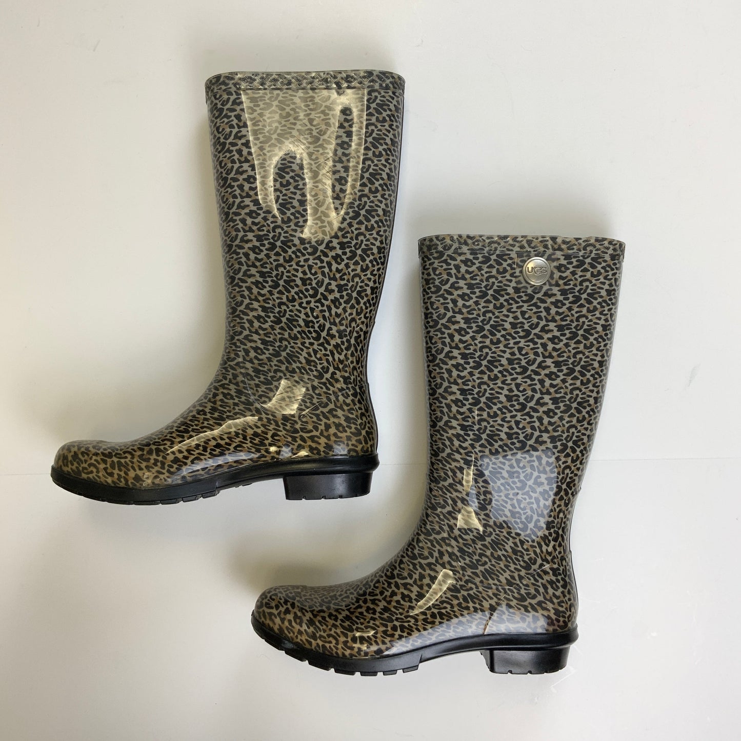 Boots Rain By Ugg In Leopard Print, Size: 8