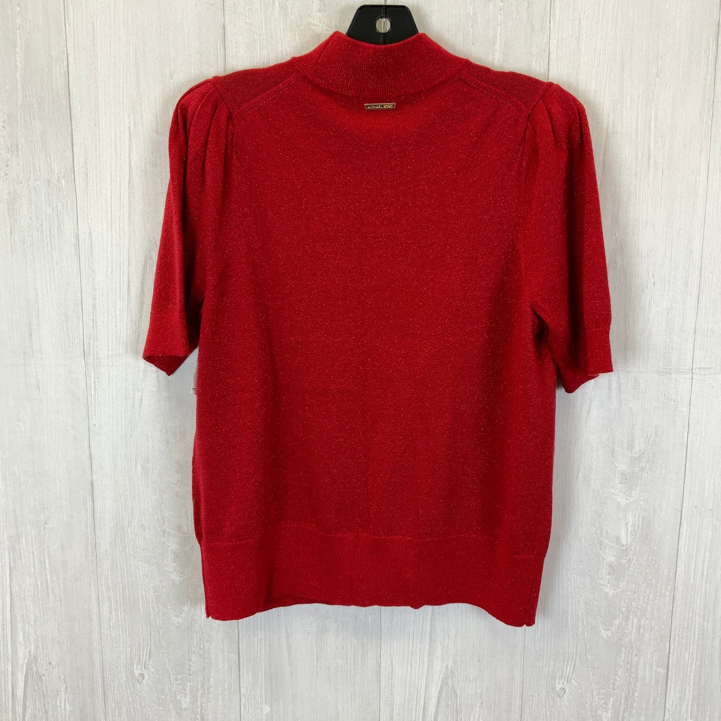 Sweater Short Sleeve By Michael By Michael Kors In Red, Size: L