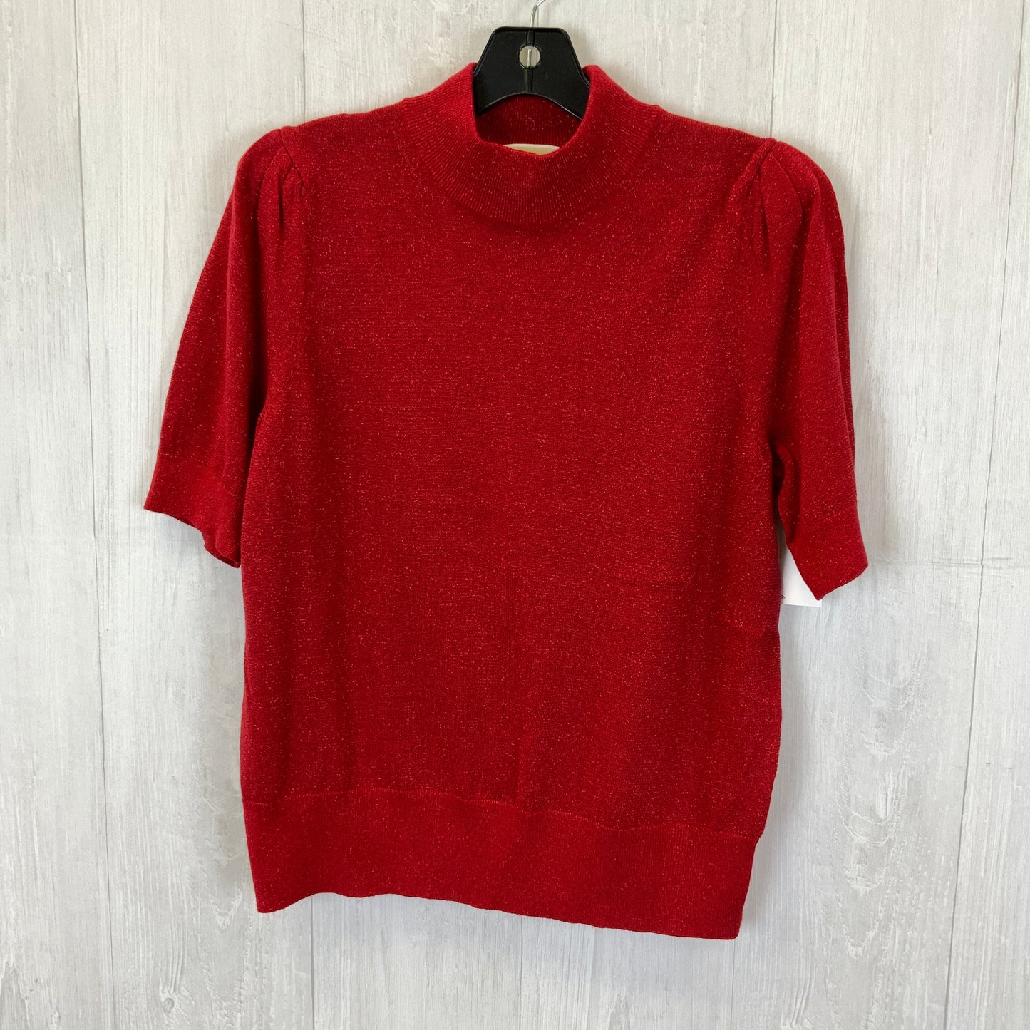 Sweater Short Sleeve By Michael By Michael Kors In Red, Size: L