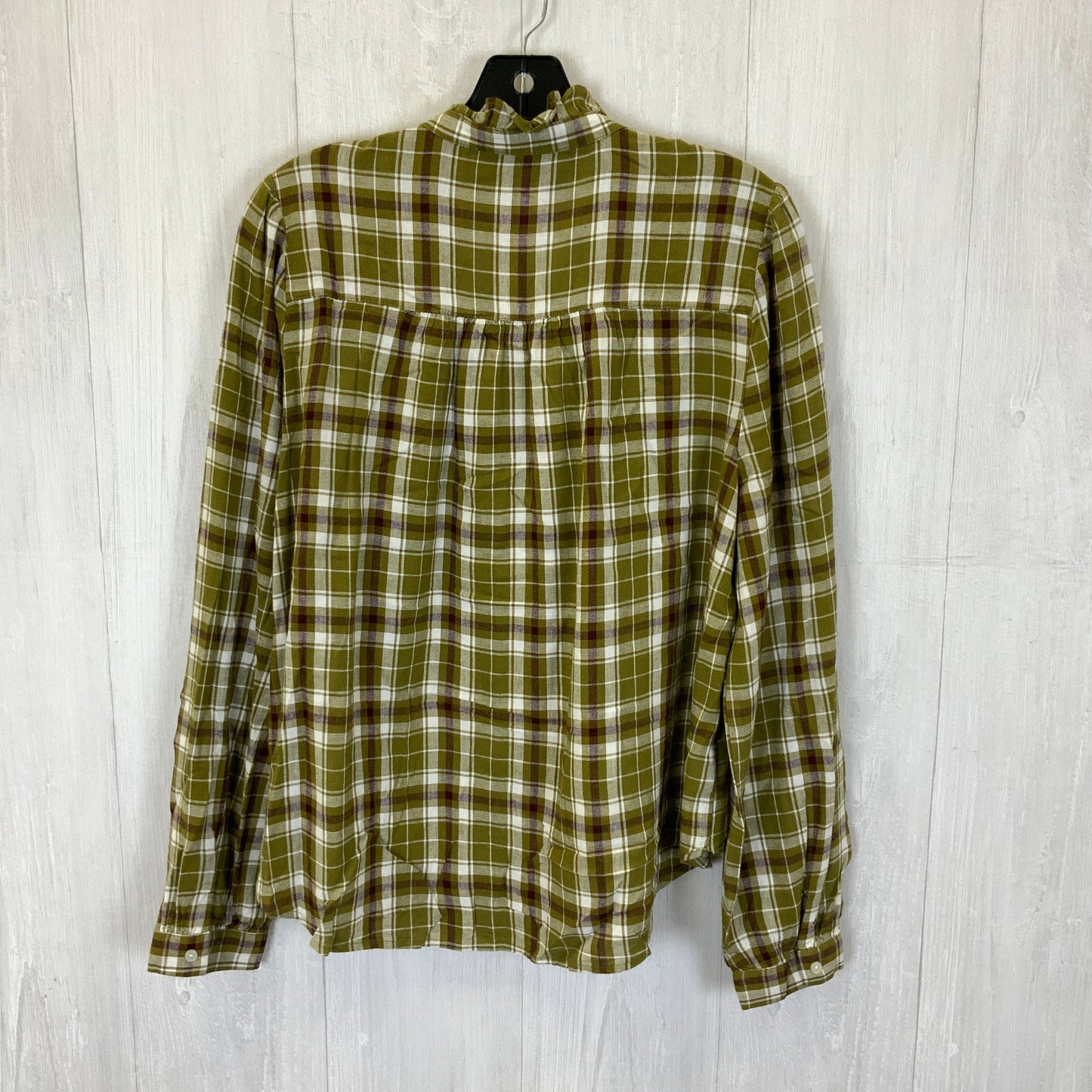 Blouse Long Sleeve By Loft In Green, Size: M