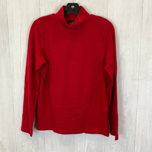 Top Long Sleeve Basic By St Johns Bay In Red, Size: L