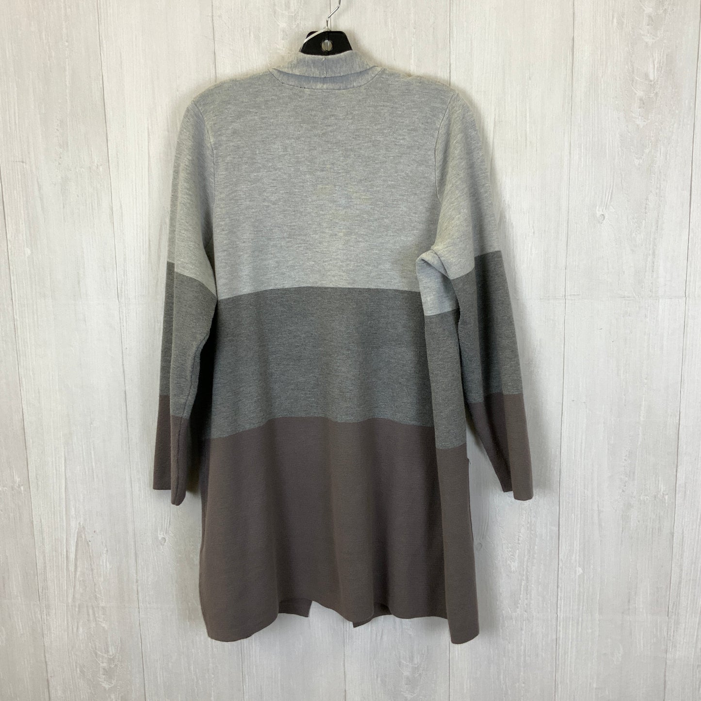 Sweater Cardigan By Cyrus Knits In Grey, Size: 1x