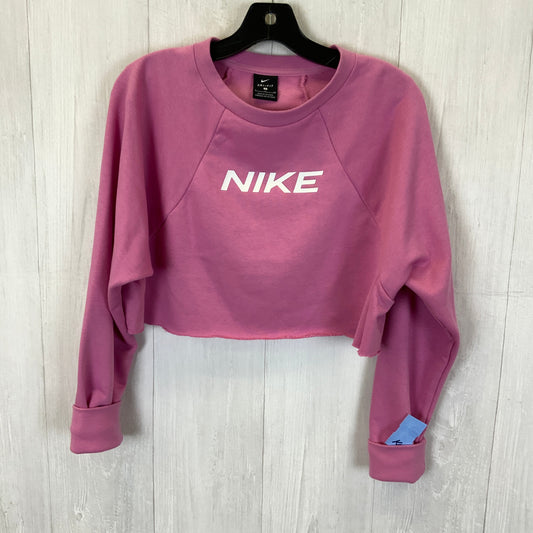 Sweatshirt Crewneck By Nike Apparel In Pink, Size: S